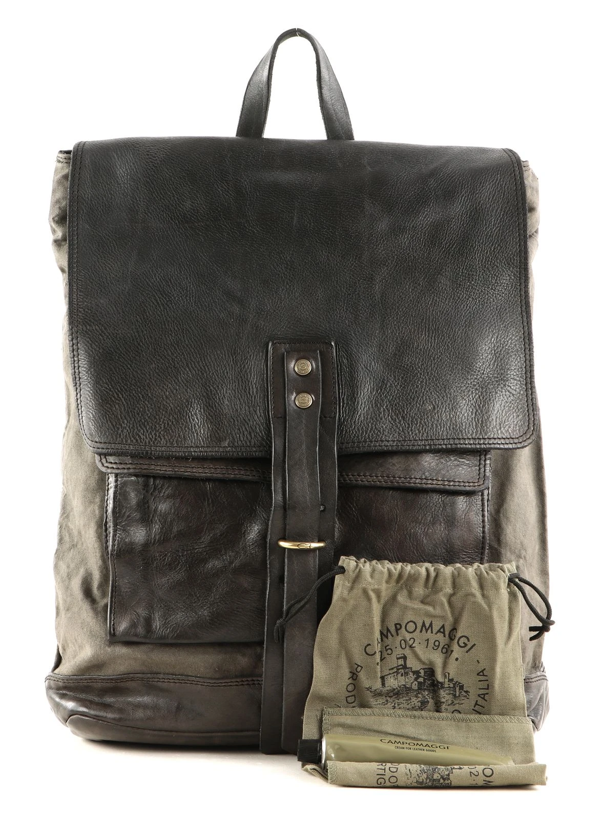 Campomaggi Backpack V. Militare + T / Grigio 2 Campomaggi Backpack V. Militare + T / Grigio – Bild 2