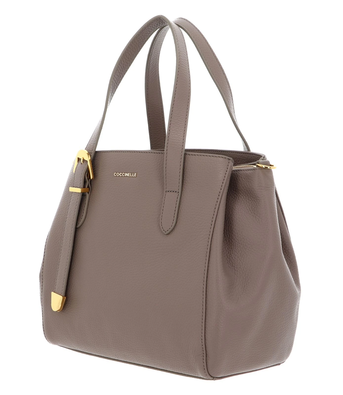 Coccinelle Gleen Handbag Grained Leather Warm Taupe 2 Coccinelle Gleen Handbag Grained Leather Warm Taupe – Bild 2