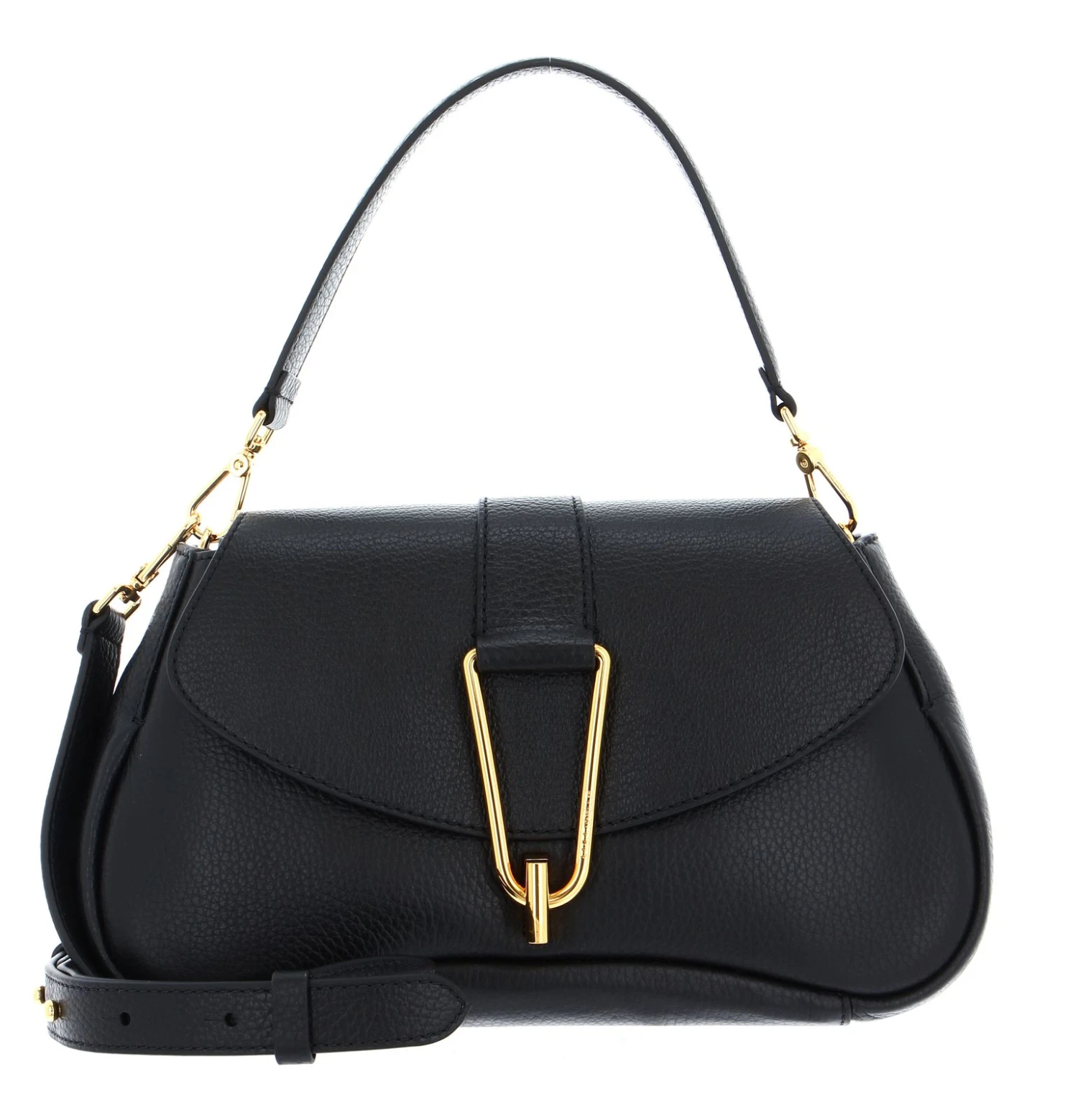 Coccinelle Himma Handbag Grained Leather Noir 1 Coccinelle Himma Handbag Grained Leather Noir