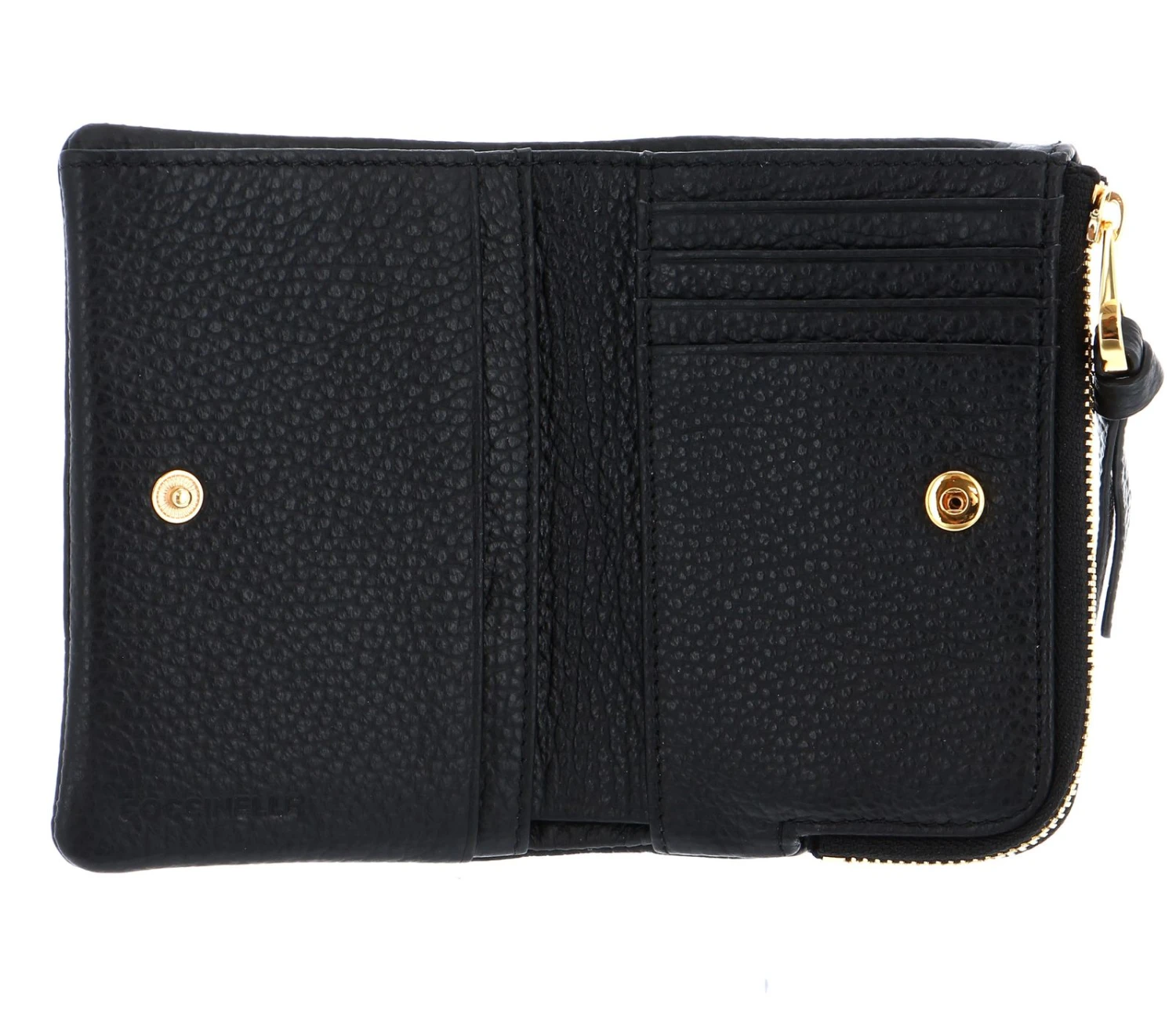 Coccinelle Softy Wallet Grained Leather Noir 2 Coccinelle Softy Wallet Grained Leather Noir – Bild 2