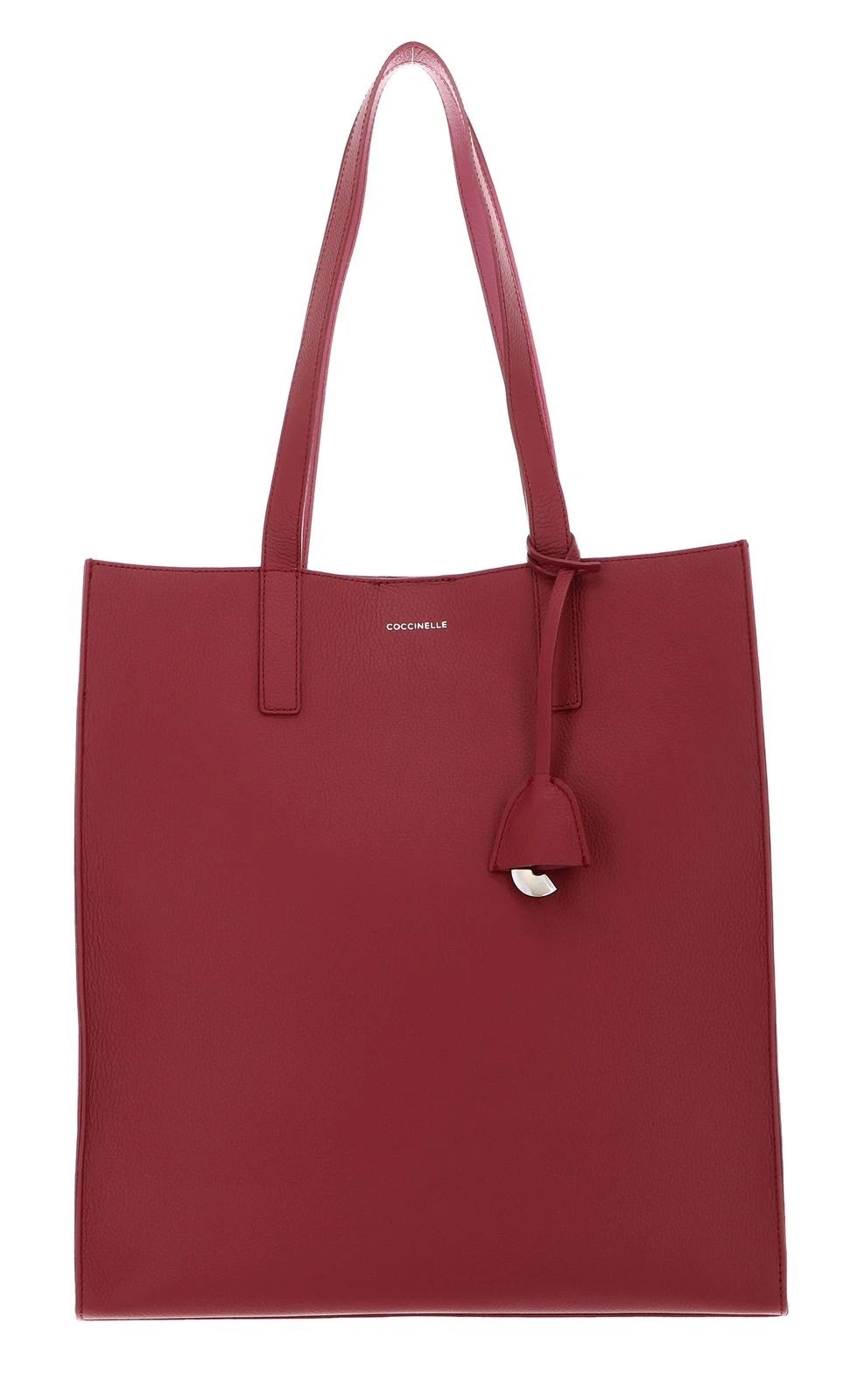 Coccinelle Easy Shopping Handbag Double Grained Leather Garnet R / Pulp P 1 Coccinelle Easy Shopping Handbag Double Grained Leather Garnet R / Pulp P