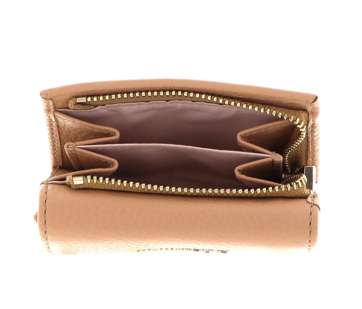 Coccinelle Metallic Soft Mini Wallet Grainy Leather Toasted 2 Coccinelle Metallic Soft Mini Wallet Grainy Leather Toasted – Bild 2