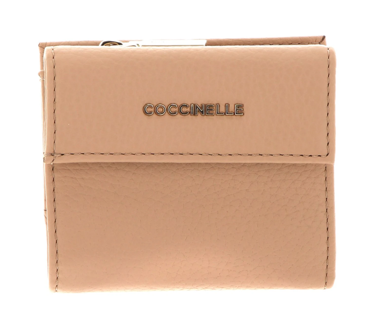 Coccinelle Metallic Soft Mini Wallet Grainy Leather Toasted 4 Coccinelle Metallic Soft Mini Wallet Grainy Leather Toasted – Bild 4