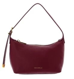Coccinelle Gleen Mini Bag Grained Leather Garnet Red