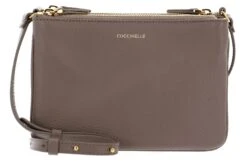 Coccinelle Trinity Mini Bag Grained Leather Warm Taupe