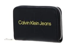 Calvin Klein Accordion Zip Around Fashion Black