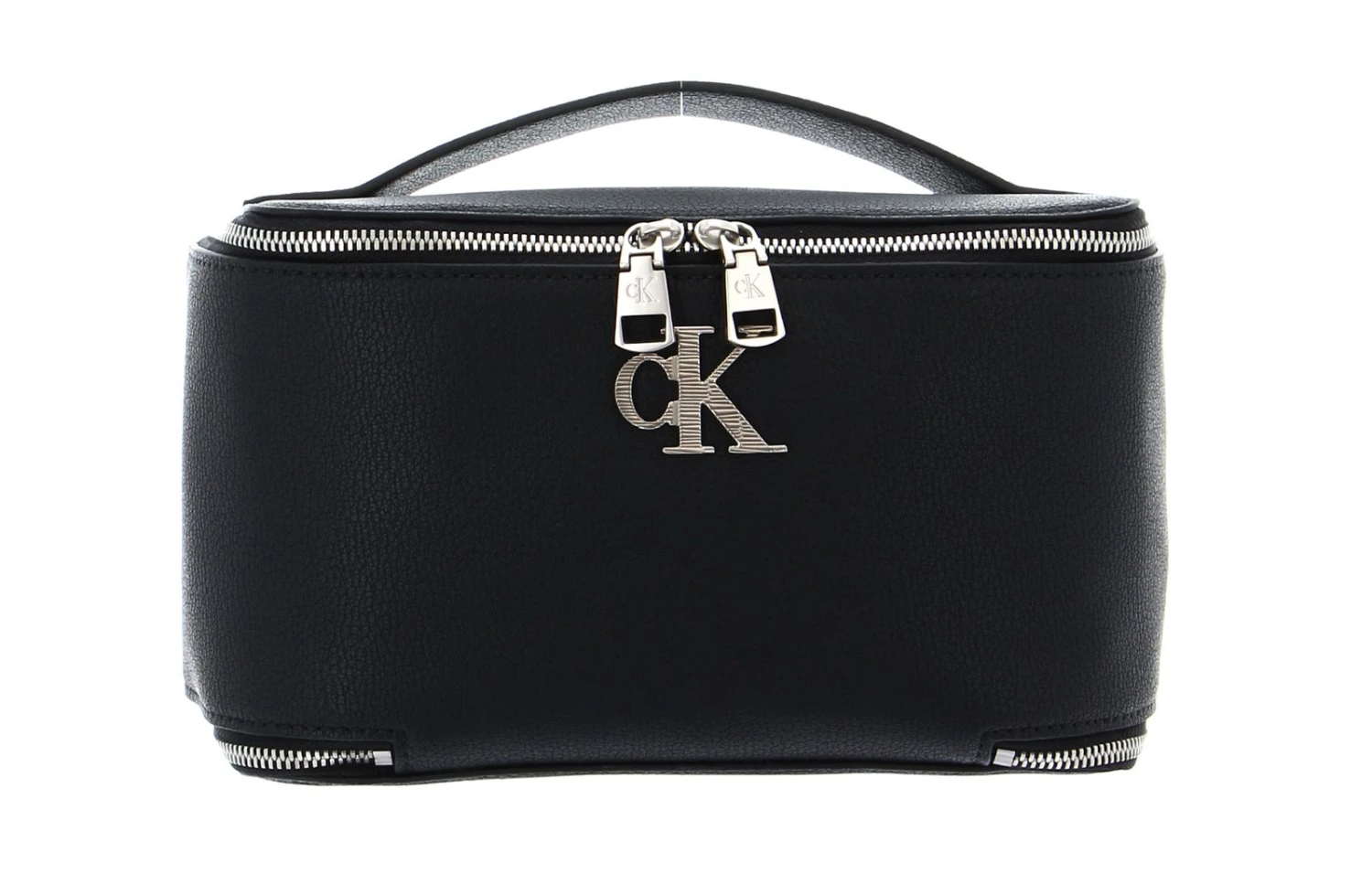 Calvin Klein CKJ Texture Make Up Bag Black 1 Calvin Klein CKJ Texture Make Up Bag Black