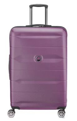 Delsey Comete + 4 Double Rolls Trolley 77 Purple
