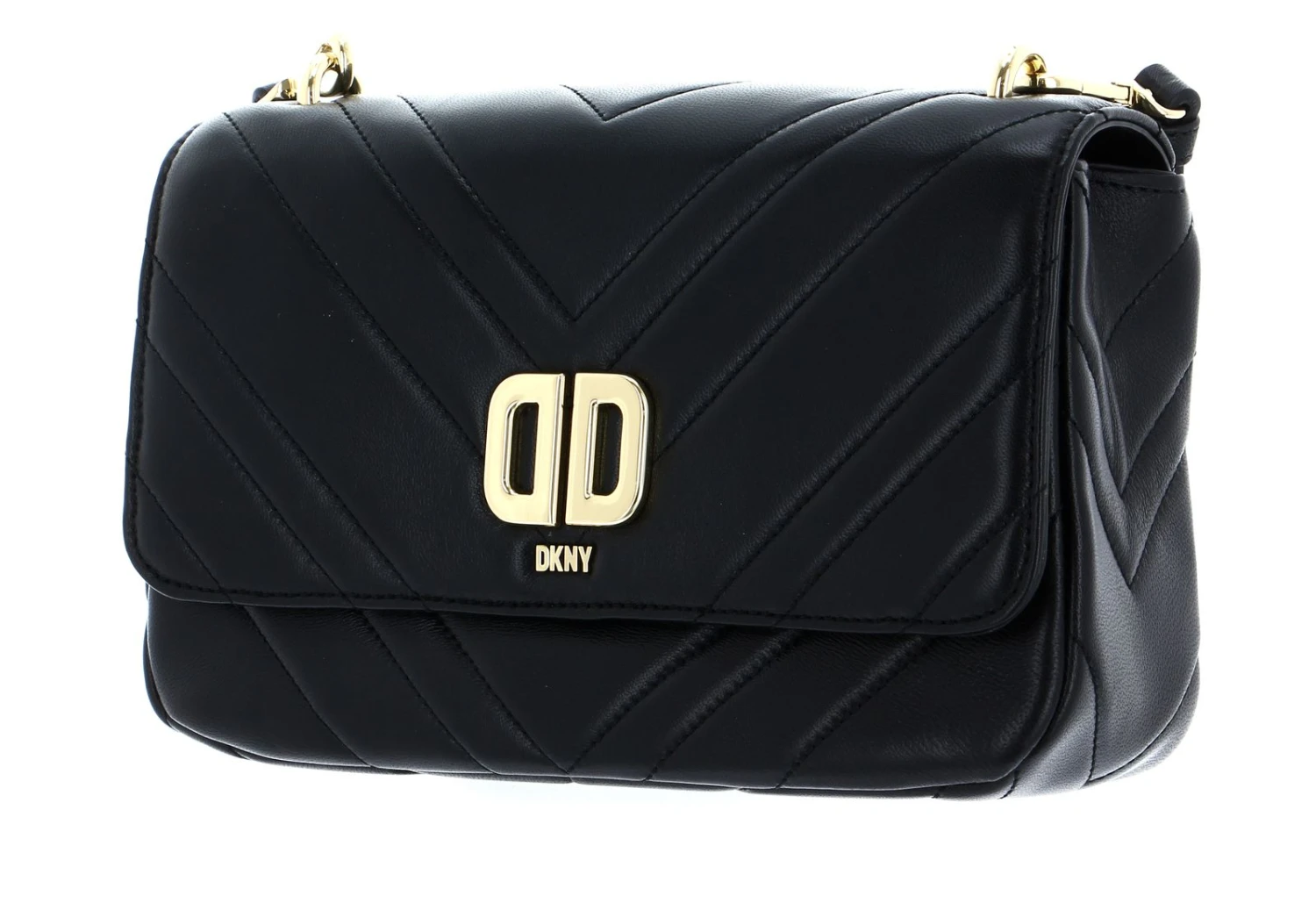 DKNY Delphine Shoulder Bag Blk / Gold 2 DKNY Delphine Shoulder Bag Blk / Gold – Bild 2