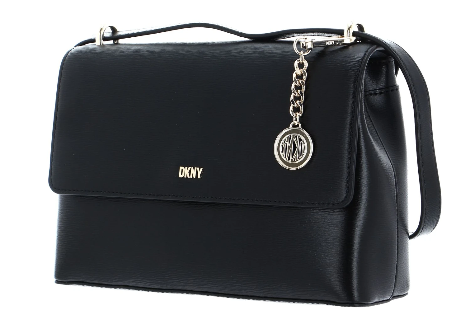 DKNY Bryant Flap Crossbody Bag Black / Gold 2 DKNY Bryant Flap Crossbody Bag Black / Gold – Bild 2