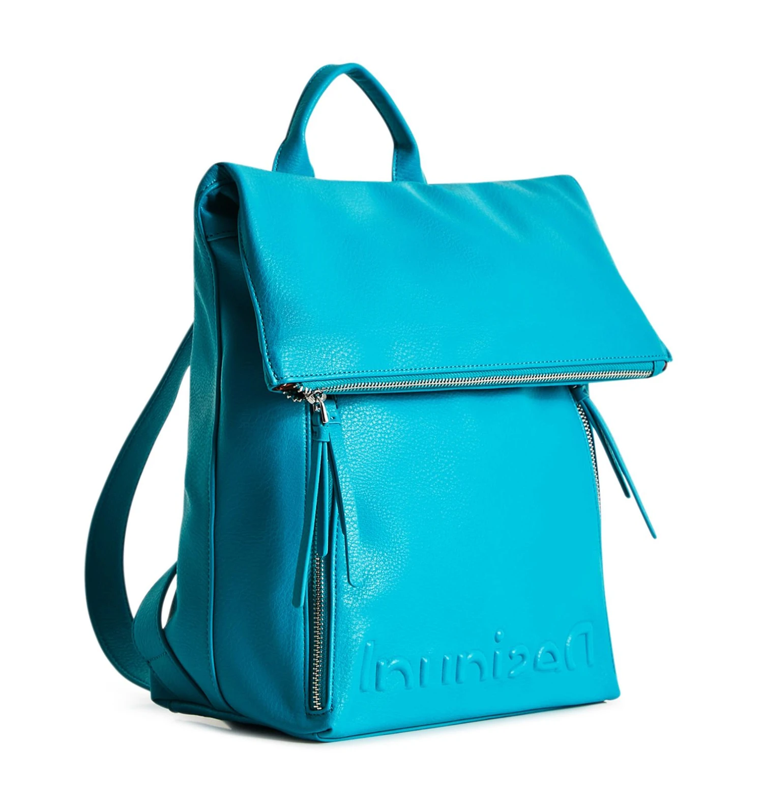 Desigual Backpacks Half Logo Nerano 2.0 Turquoise 1 Desigual Backpacks Half Logo Nerano 2.0 Turquoise