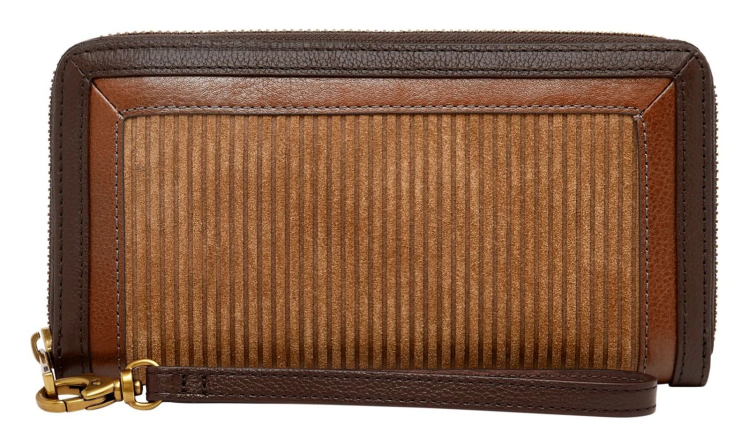 Fossil Logan RFID Zip Around Clutch Multi Brown 4 Fossil Logan RFID Zip Around Clutch Multi Brown – Bild 4