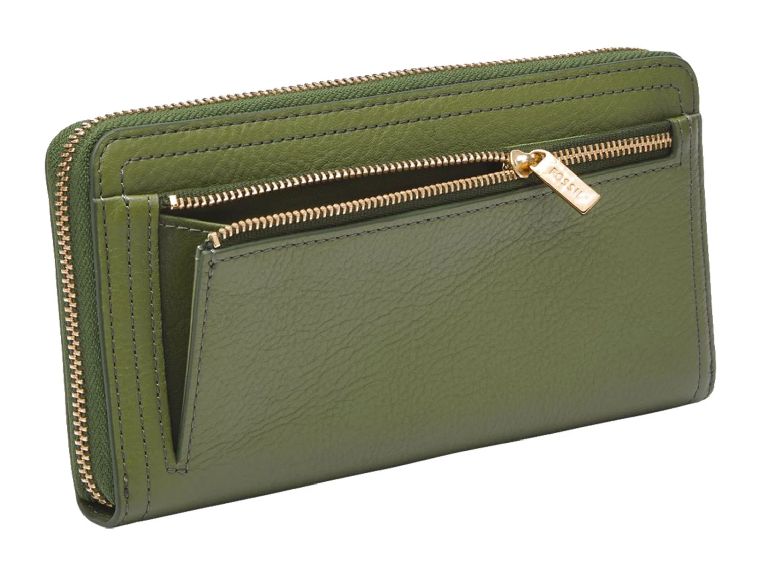Fossil Logan RFID Zip Around Clutch Tarragon 3 Fossil Logan RFID Zip Around Clutch Tarragon – Bild 3