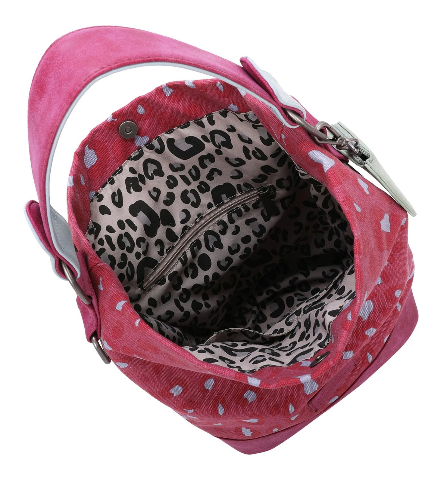 Canvas Izzy07 Olga Hobo Bag Leo Pink 3 Canvas Izzy07 Olga Hobo Bag Leo Pink – Bild 3