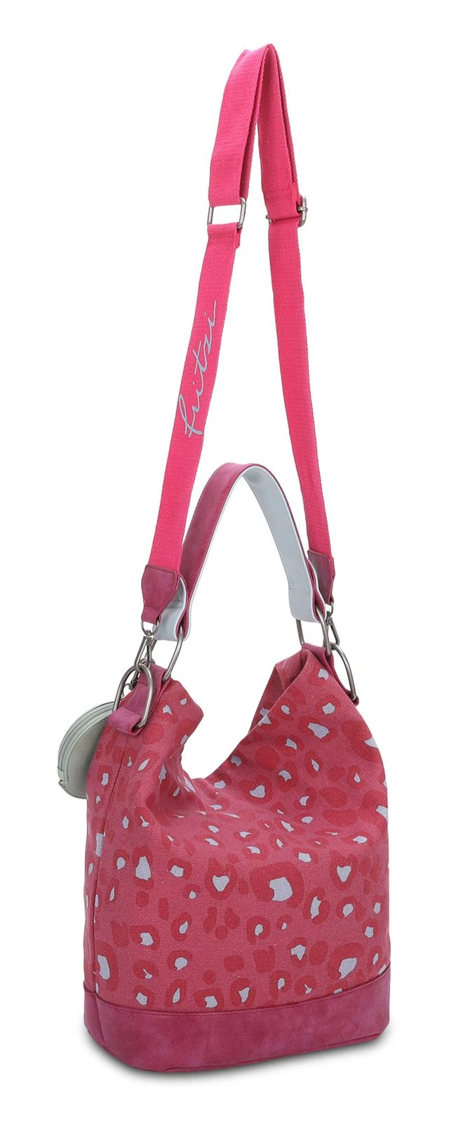 Canvas Izzy07 Olga Hobo Bag Leo Pink 2 Canvas Izzy07 Olga Hobo Bag Leo Pink – Bild 2