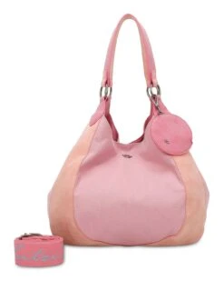Izzy Woo Canvas Shoulder Bag Rosy