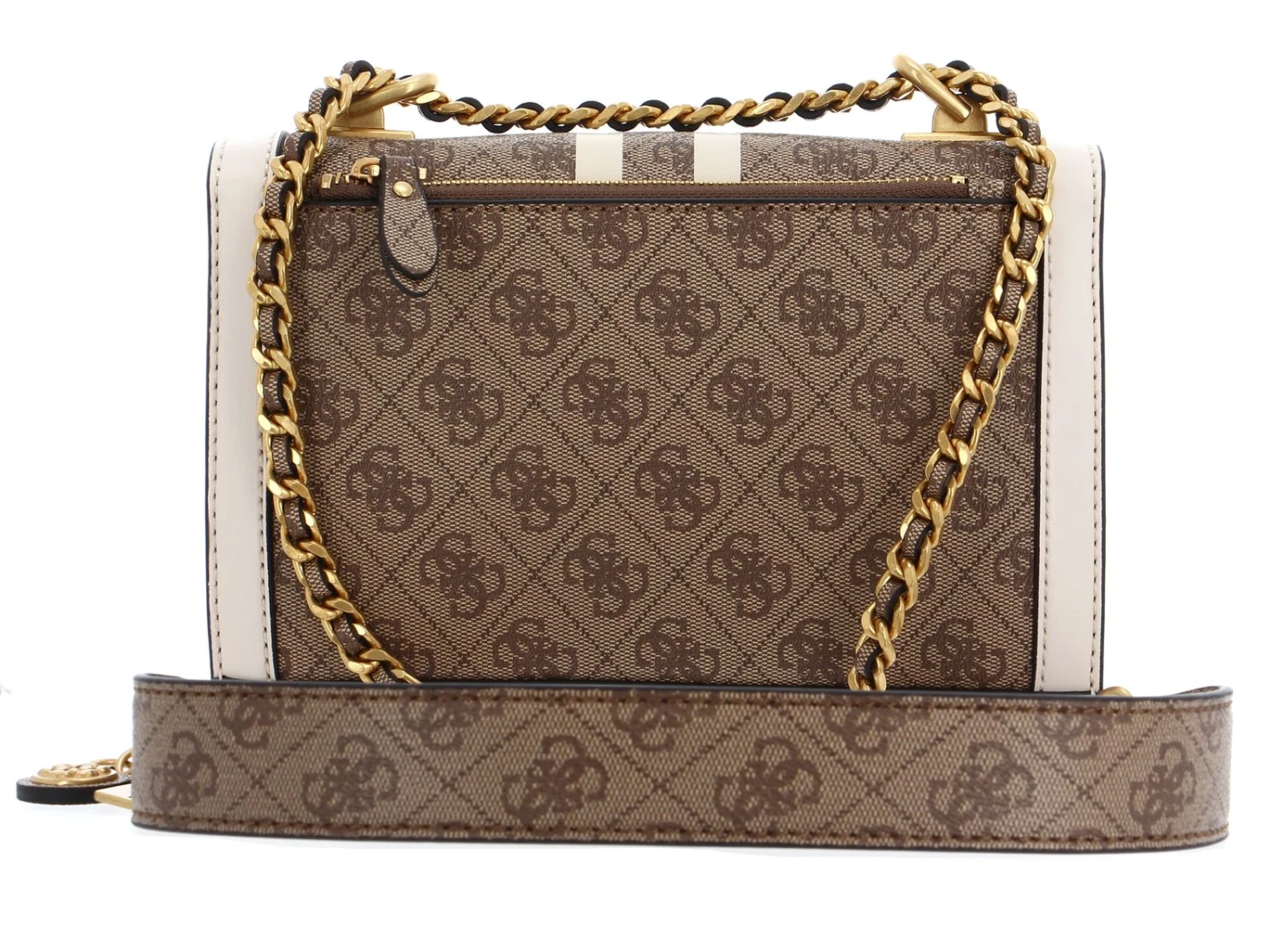 Guess Abey Flap Crossbody Bag Latte Logo 3 Guess Abey Flap Crossbody Bag Latte Logo – Bild 3