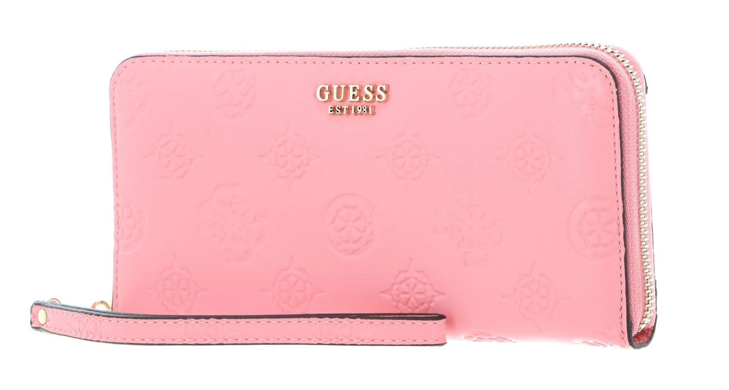 Guess Galeria SLG Large Zip Around Wallet Pink 1 Guess Galeria SLG Large Zip Around Wallet Pink