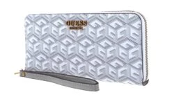 Guess Laurel SLG Zip Around Wallet L Stone Logo
