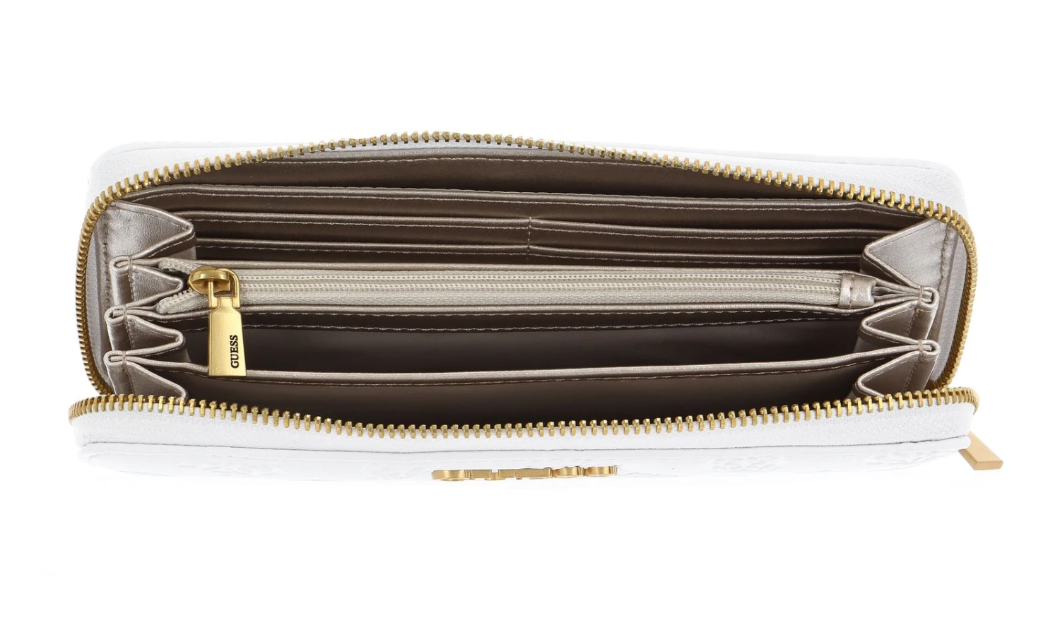 Guess Geva SLG Large Zip Around Wallet White Logo 2 Guess Geva SLG Large Zip Around Wallet White Logo – Bild 2