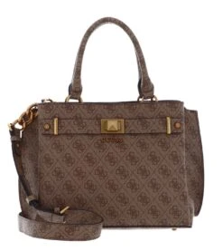 Guess Aieta Girlfriend Satchel Latte Logo