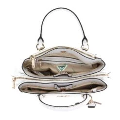 Guess Eco Mai Society Satchel White -Guess Verkaufsgeschäft GUESS Handtasche Eco Mai Society Satchel White 328148 4