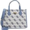 Guess Silvana 2 Compartment Tote Wisteria Logo