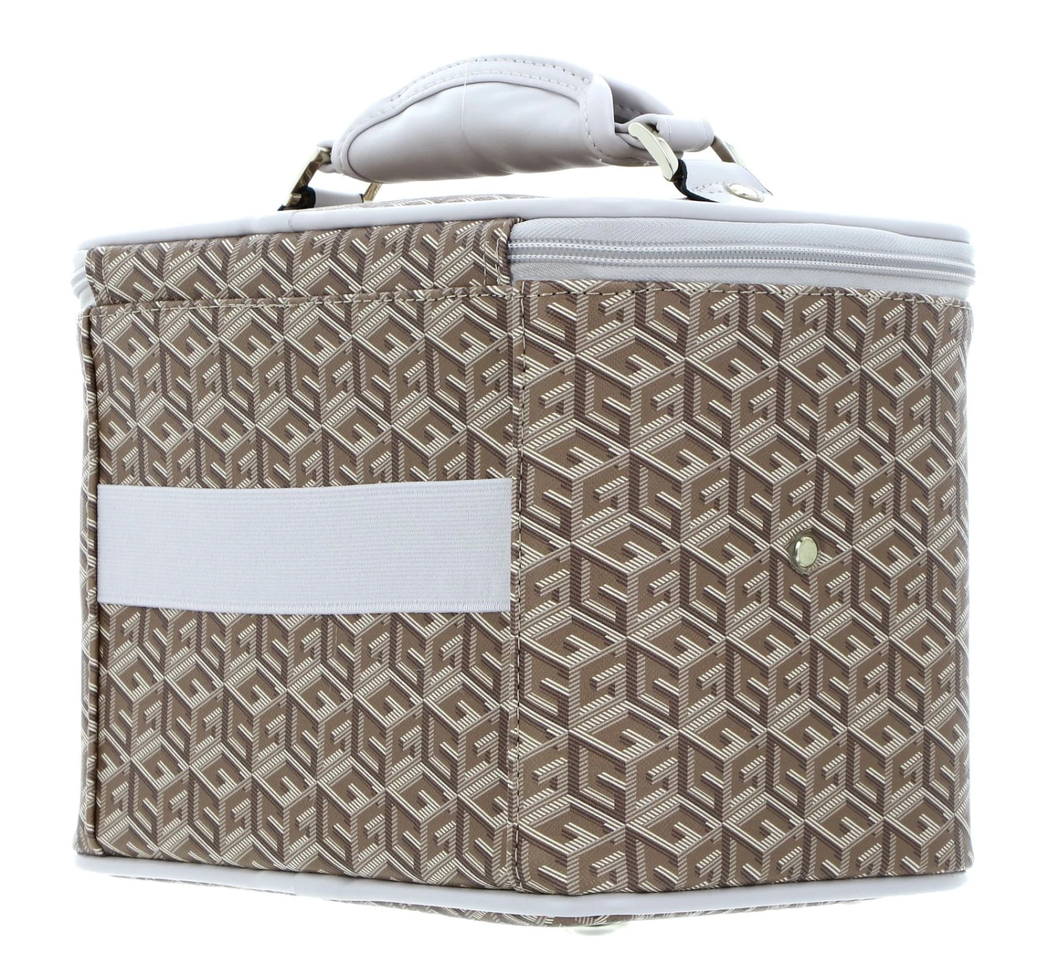 Guess Wilder Beauty Case Taupe Logo 4 Guess Wilder Beauty Case Taupe Logo – Bild 4