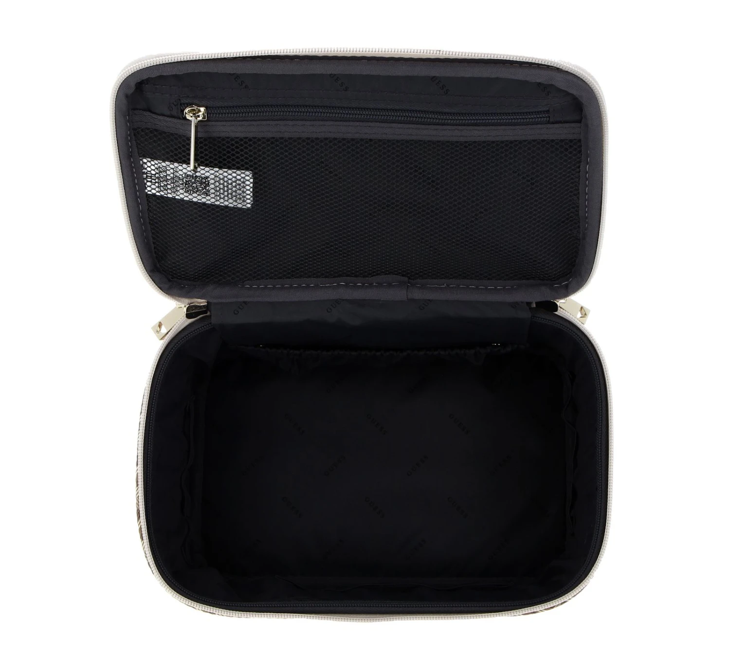 Guess Wilder Beauty Case Taupe Logo 5 Guess Wilder Beauty Case Taupe Logo – Bild 5