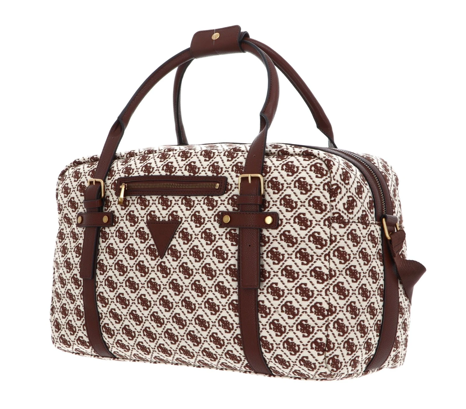 Guess Voyage Utility Duffel Bag Brown Logo 2 Guess Voyage Utility Duffel Bag Brown Logo – Bild 2