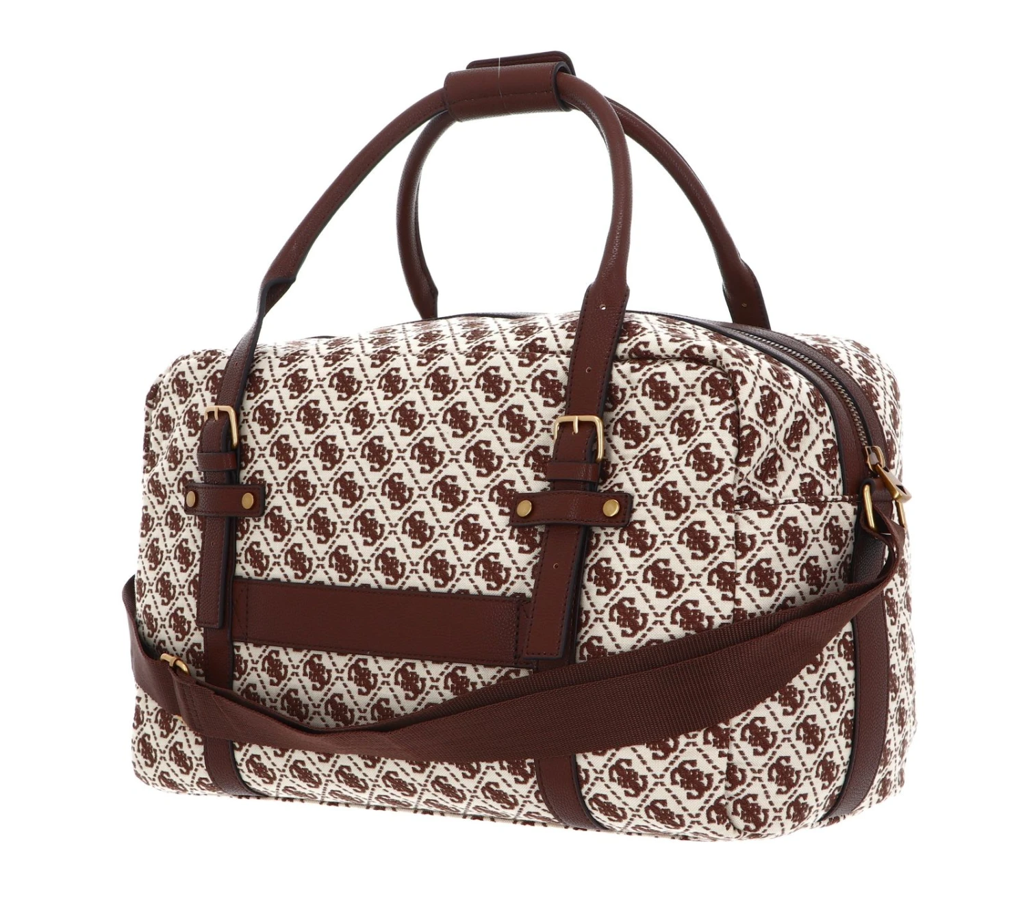 Guess Voyage Utility Duffel Bag Brown Logo 4 Guess Voyage Utility Duffel Bag Brown Logo – Bild 4
