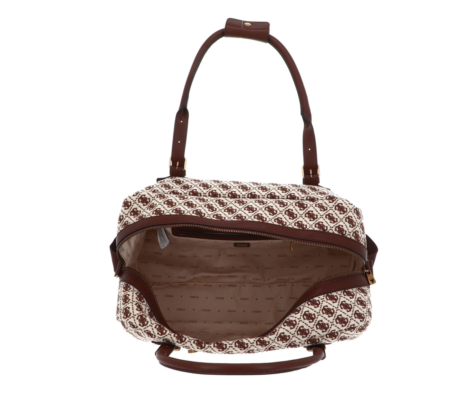 Guess Voyage Utility Duffel Bag Brown Logo 5 Guess Voyage Utility Duffel Bag Brown Logo – Bild 5