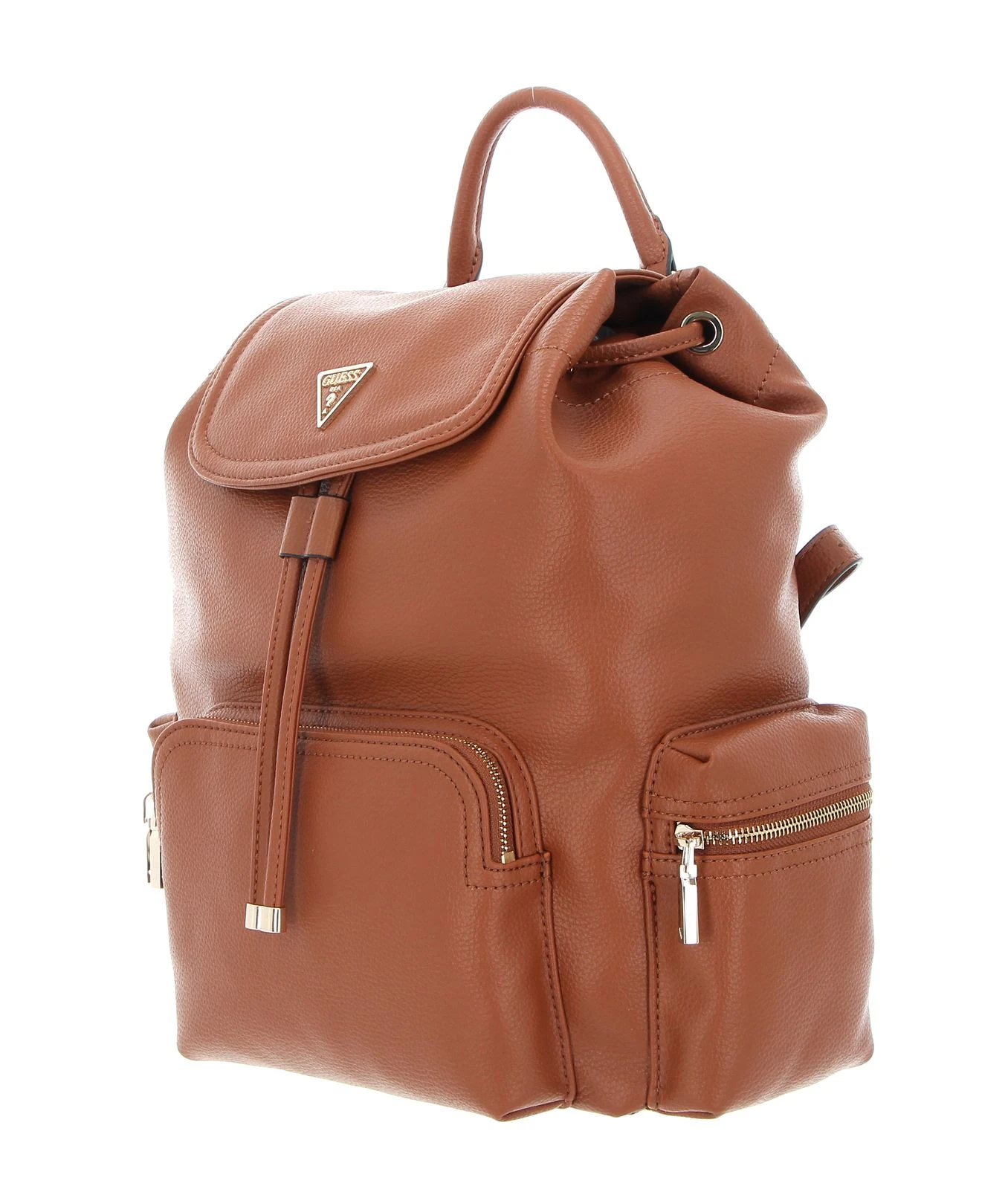 Guess Kersti Large Flap Backpack Cognac 2 Guess Kersti Large Flap Backpack Cognac – Bild 2