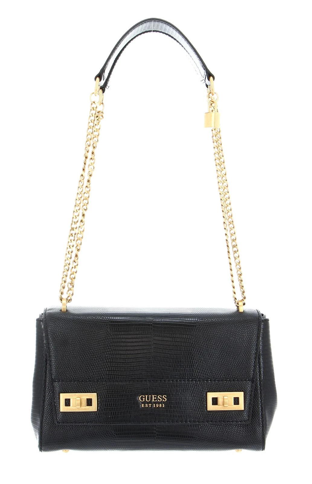 Guess Katey Flap Shoulder Bag Black 1 Guess Katey Flap Shoulder Bag Black