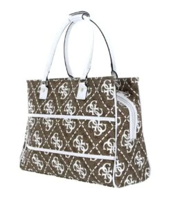 Guess Wilder Shopper Tote White Multi 8 Guess Wilder Shopper Tote White Multi -Guess Verkaufsgeschäft GUESS Schultertasche Wilder Shopper Tote White Multi 314385 3