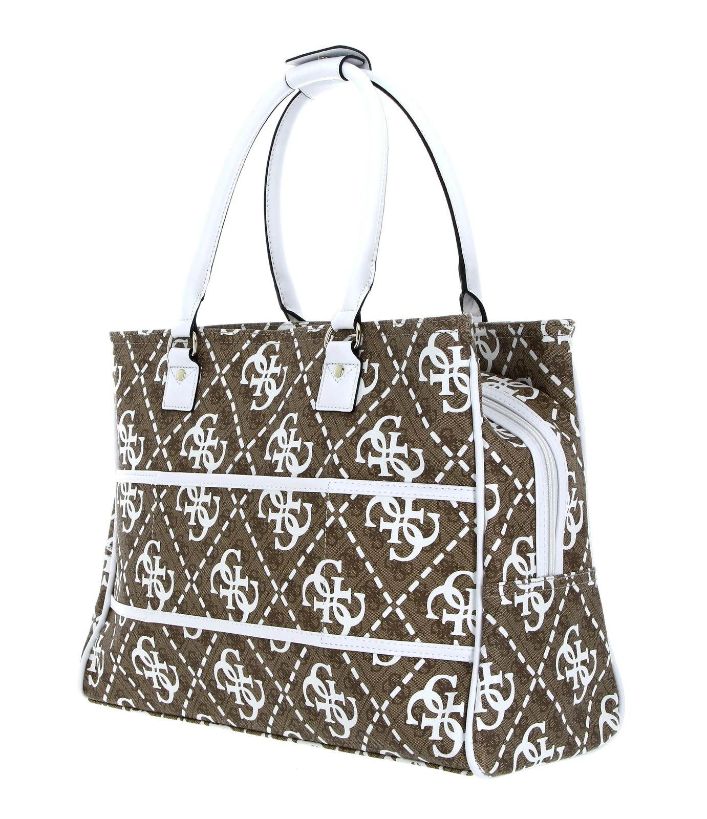Guess Wilder Shopper Tote White Multi 4 Guess Wilder Shopper Tote White Multi – Bild 4