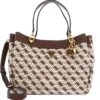Guess Shemara Girlfriend Carryall Hobo Bag L Brown Logo -Guess Verkaufsgeschäft GUESS Shemara Girlfriend Carryall Hobo Bag L Brown Logo 324195