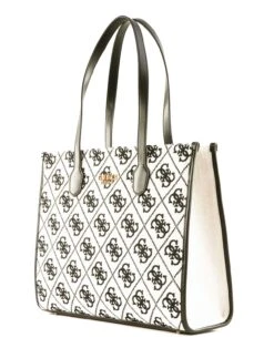 Guess Silvana Girlfriend Tote Black Logo -Guess Verkaufsgeschäft GUESS Shopper Silvana Girlfriend Tote Black Logo 322819 1