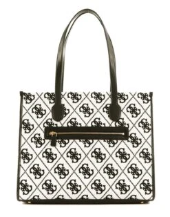 Guess Silvana Girlfriend Tote Black Logo -Guess Verkaufsgeschäft GUESS Shopper Silvana Girlfriend Tote Black Logo 322819 2