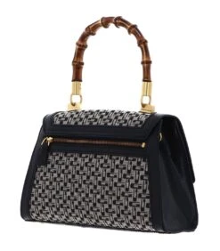 Guess Stephi Girlfriend Bamboo Flap Satchel Bag Black Logo -Guess Verkaufsgeschäft GUESS Stephi Girlfriend Bamboo Flap Satchel Bag Black Logo 324229 3