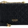 Guess Abey Flap Crossbody Bag Black