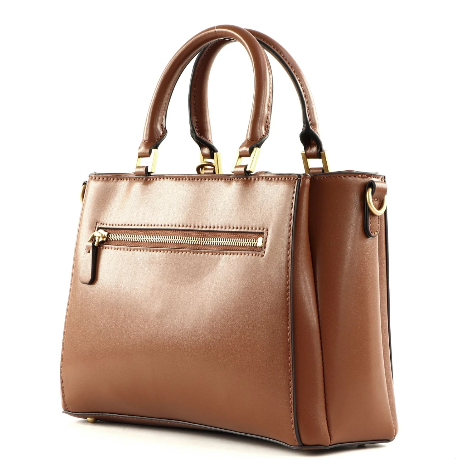 Guess James Girlfriend Satchel Bag Cognac 4 Guess James Girlfriend Satchel Bag Cognac – Bild 4
