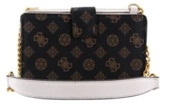 Guess James Logo Mini Girlfriend Bag Mocha Logo -Guess Verkaufsgeschäft GUESS Umhaengetasche James Logo Mini Girlfriend Bag Mocha Logo 326398 2