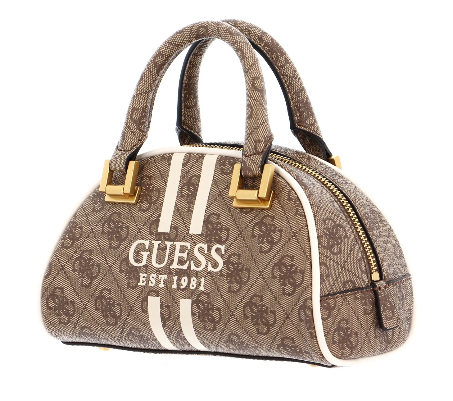 Guess Mildred Mini Bowler Bag Latte Logo 2 Guess Mildred Mini Bowler Bag Latte Logo – Bild 2