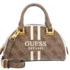 Guess Mildred Mini Bowler Bag Latte Logo