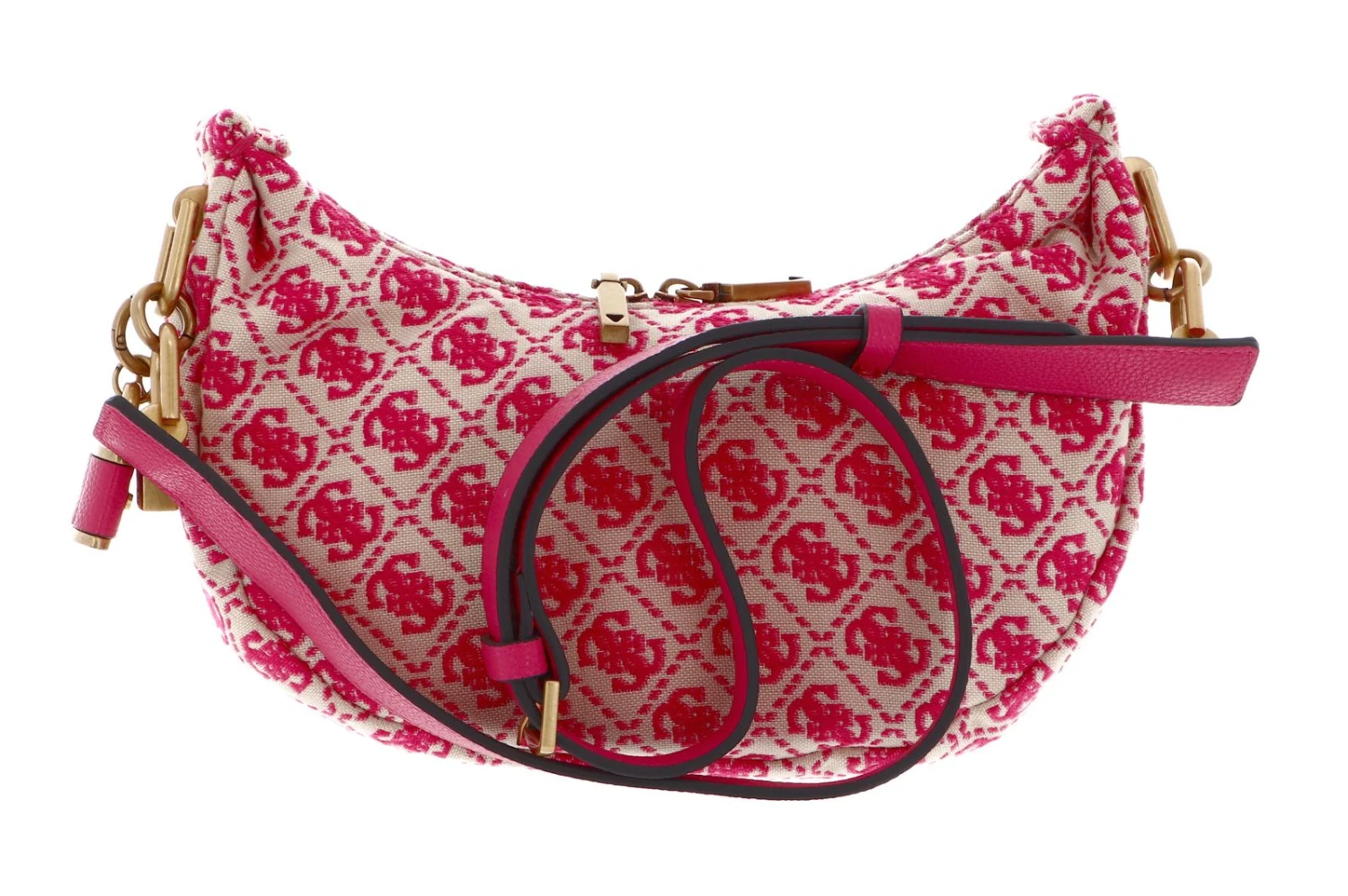 Guess Shemara Mini Hobo Bag Magenta Logo 3 Guess Shemara Mini Hobo Bag Magenta Logo – Bild 3