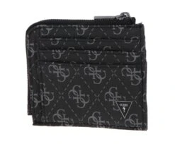Guess Vezzola Smart Multiple Card Holder With Zip Dark Black