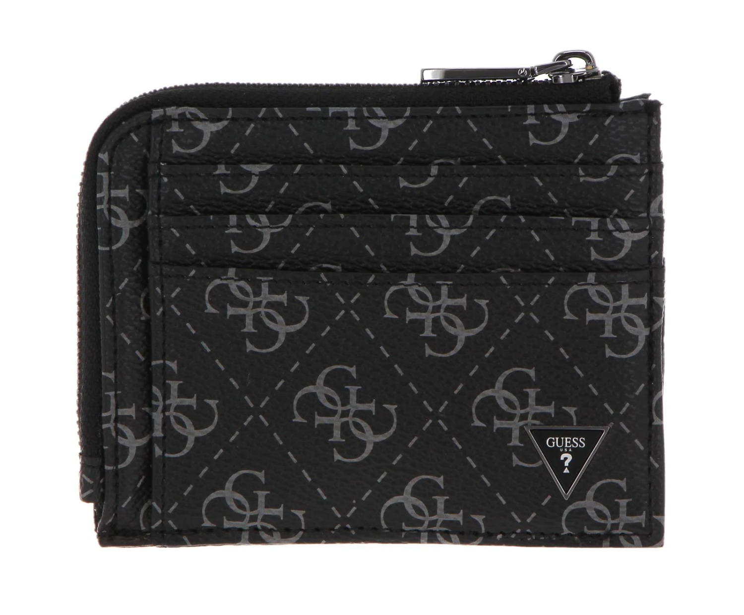 Guess Vezzola Smart Multiple Card Holder With Zip Dark Black 2 Guess Vezzola Smart Multiple Card Holder With Zip Dark Black – Bild 2