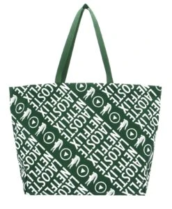 Lacoste Netflix Shopping Bag Vert 132 Blanc