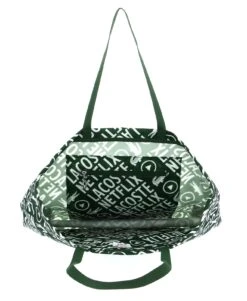 Lacoste Netflix Shopping Bag Vert 132 Blanc -Guess Verkaufsgeschäft LACOSTE Shopper Netflix Shopping Bag L Vert 132 Blanc 320620 4